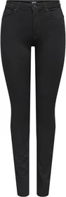 ONLY Skinny High Forever Jeans black denim (Damen)