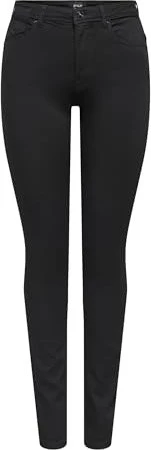 ONLY Skinny High Forever Jeans black denim (Damen)