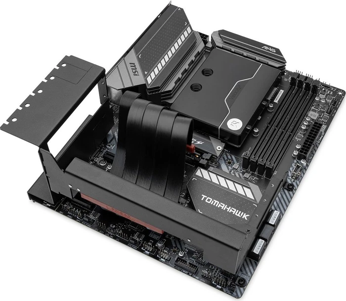 EK Water Blocks EK-Loop Vertical GPU Holder EVO, shifted, inkl. Grafikkarten-Halterung, gewinkelt, PCIe 4.0, 200mm