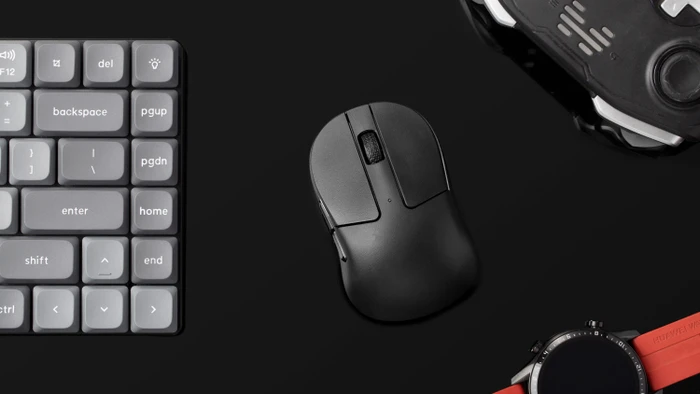 Keychron M4 8K Wireless Mouse schwarz, USB/Bluetooth