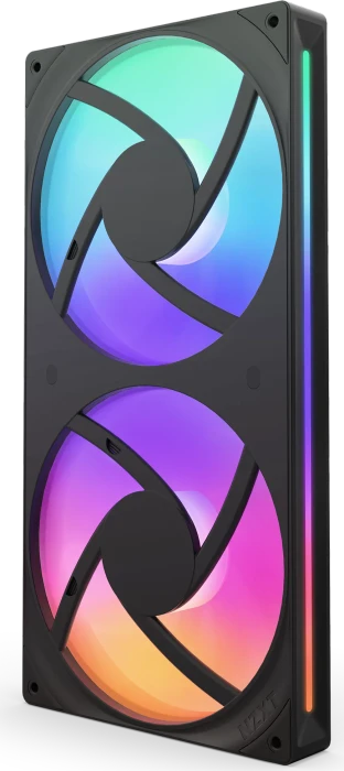 NZXT F Series F280 RGB Core Single-Frame Fan Unit, Matte Black, schwarz, LED-Steuerung, 280mm