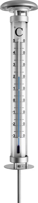 TFA Dostmann Solino Gartenthermometer mit Solarbeleuchtung, analog