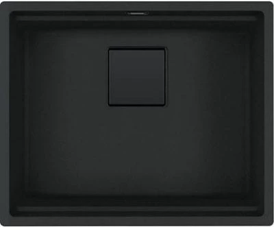 Franke Kubus 2 KNG 110-62 Unterbau Becken mittig mit Ablauffernbedienung black matt