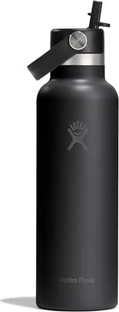 Hydro Flask Standard Mouth Flex Straw Cap Isolierflasche 621ml tonal black