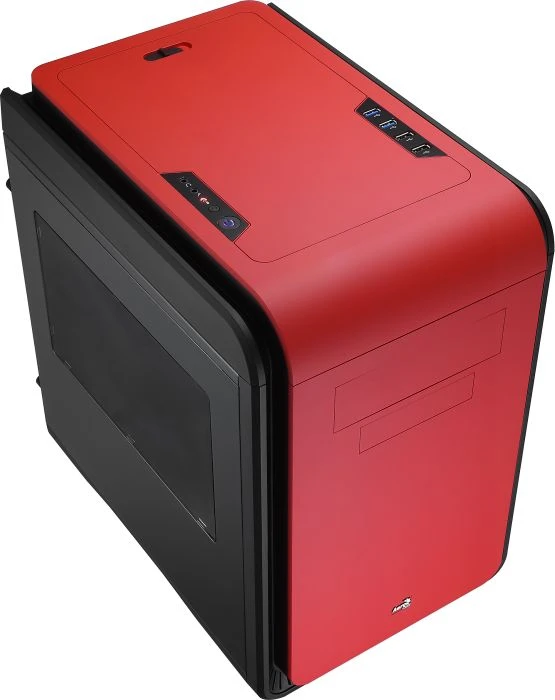 AeroCool DS Cube Red Window Edition, Acrylfenster