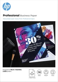 HP Professional Business Inkjetpapier glänzend weiß, A4, 180g/m², 150 Blatt