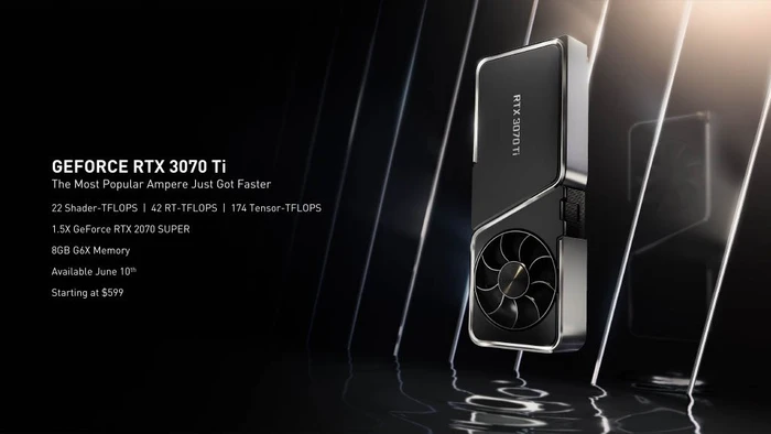 NVIDIA GeForce RTX 3070 Ti Founders Edition, 8GB GDDR6X, HDMI, 3x DP