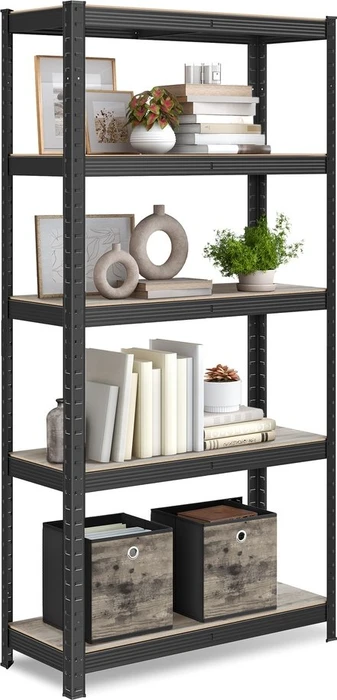 Songmics Schwerlastregal 75x150x30cm schwarz