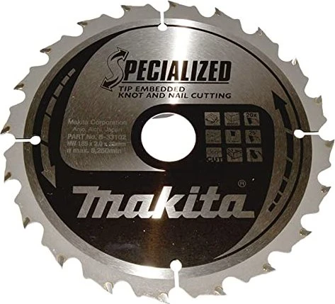 Makita Specialized Kreissägeblatt 20Z, 185x2x30mm, 1 Stück