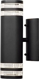 Konstsmide Modena GU10 35W 8.5cm Wandleuchte 2-flammig schwarz