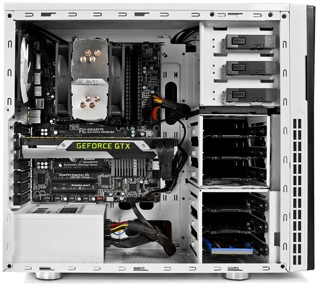 NZXT H230 weiß, schallgedämmt