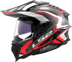 LS2 MX701 Explorer Carbon Frontier II schwarz/grau/rot