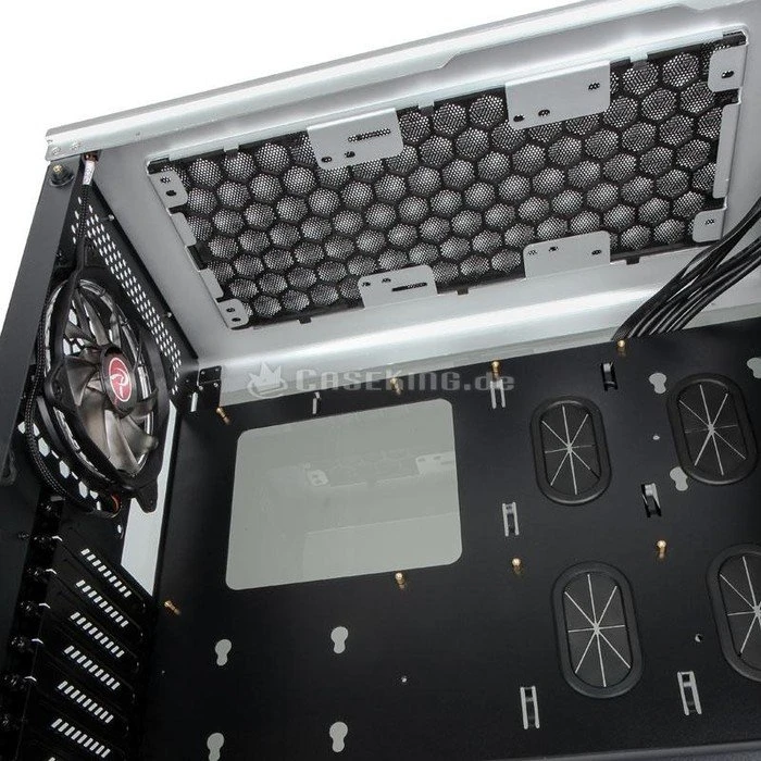 Raijintek Asterion Classic, silber, Glasfenster