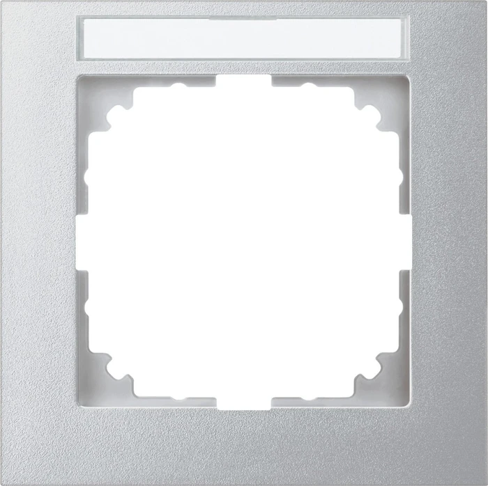 Merten System M M-Pure Rahmen 1fach Thermoplast edelmatt, aluminium