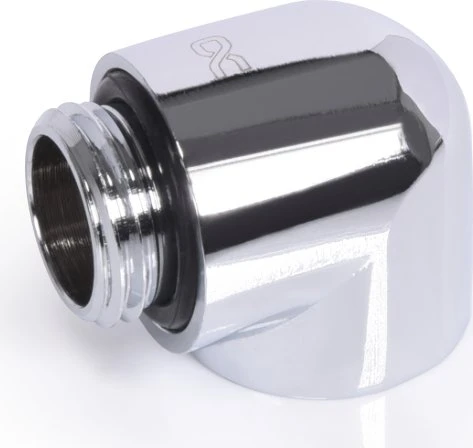 Alphacool Eiszapfen 90° L-Verbinder G1/4" AG auf G1/4" IG, verchromt