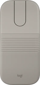 Logitech Mobi Fold Ultra-portable Wireless Mouse Sand, beige/grau, Logi Bolt, USB/Bluetooth