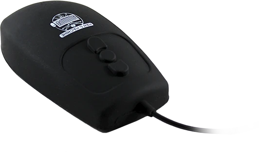 Man & Machine Mighty Mouse 5 medizinische Silikonmaus, schwarz, USB