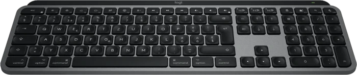 Logitech Keys S for Mac, Space Gray, schwarz/grau, LEDs weiß, Logi Bolt, USB/Bluetooth, CH
