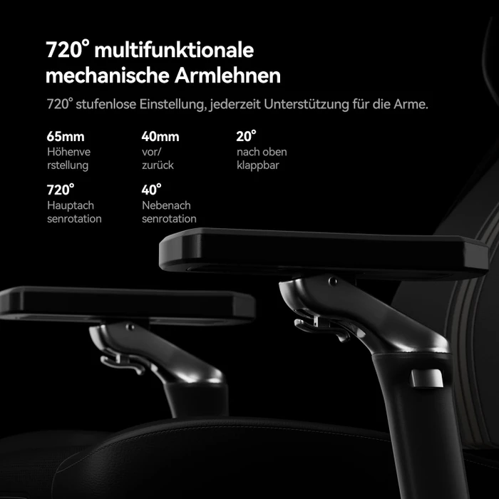 AutoFull M6 Ultra+ 2.0 Shiatsu Massage Gamingstuhl, schwarz/gold