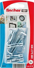 fischer HM 4x37 H K Hohlraum-Metalldübel Schrauben/Dübel-Sortiment, 4 Stück