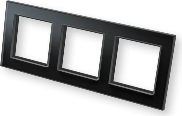 eQ-3 Homematic HmIP-GF3-A Glasrahmen 3-fach, schwarz