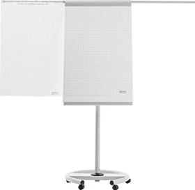 Magnetoplan Flipchart de Luxe mobil, grau, 68x106.5cm