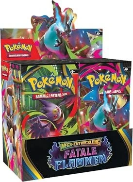 Pokémon - Mega-Entwicklung Fatale Flammen Boosterpack Display, 36 Stück