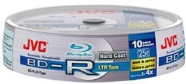 JVC BD-R LTH 25GB, 4x, 10er Spindel