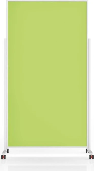 Magnetoplan Moderationstafel VarioPin, mobile Pinnwand mit grünen Filz, weiß/grün, 100x180cm