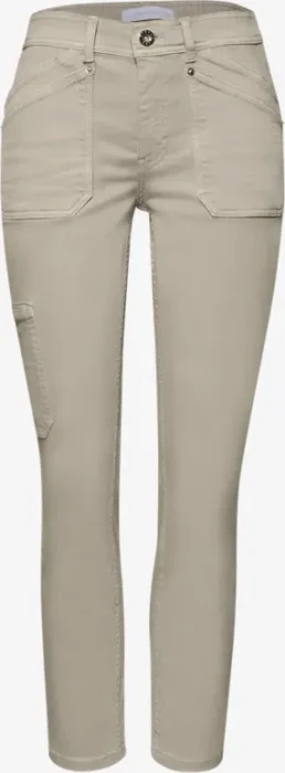 Street One Charlie Cargo Jeans beige washed (Damen)