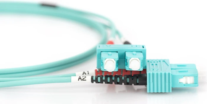 Digitus LWL Duplex Kabel, OM3, 2x SC Stecker/2x SC Stecker, 10m, türkis