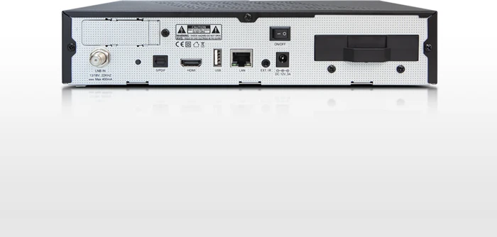 AB-COM PULSe 4K schwarz, 2x DVB-S2X, 64GB MSD