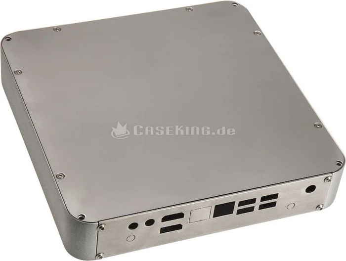 Impactics DMono 1 silber, für Gigabyte GA-H110TN und GA-Q170TN, Schalter vorn