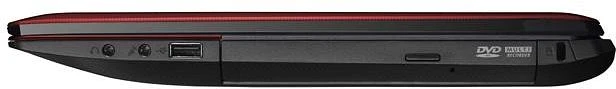 ASUS K55VD-SX721, rot, Core i3-3120M, 4GB RAM, 500GB HDD, GeForce 610M, PL