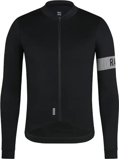 Rapha Pro Team Midweight Trikot langarm schwarz/weiß (Herren)