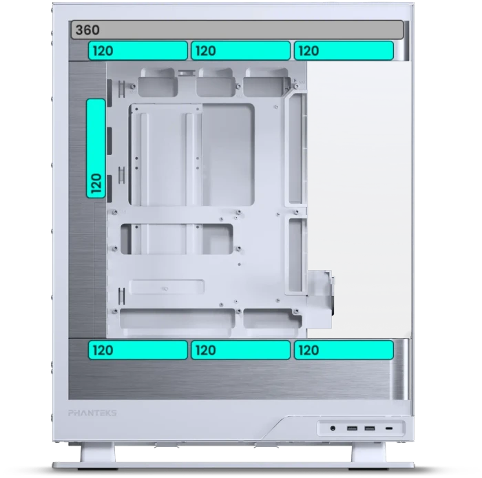 Phanteks Evolv X2, weiß, Glasfenster