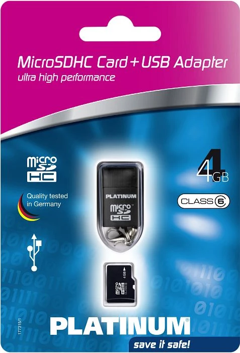 BestMedia Platinum R11 4GB USB-Kit, Class 6