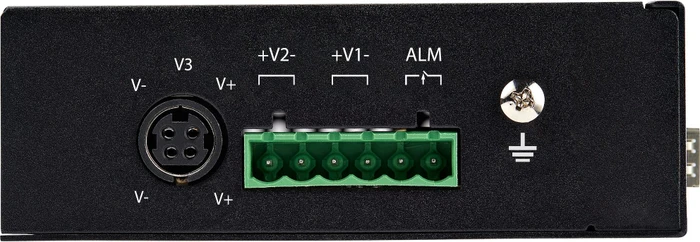 StarTech Industrial Railmount Gigabit Switch, 4x RJ-45, 1x SFP, 1x RJ-45/SFP, 120W PoE+