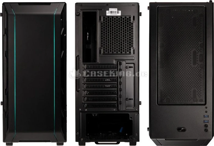 Phanteks Eclipse P350X schwarz, Glasfenster
