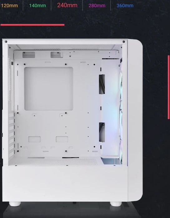 Thermaltake S200 TG Snow, weiß, Glasfenster