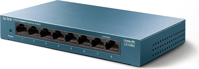 TP-Link LS100 LiteWave Desktop Gigabit Switch, 8x RJ-45