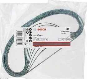 Bosch Professional Y580 Best for Inox Schleifband K80, 13x520mm, 10 Stück