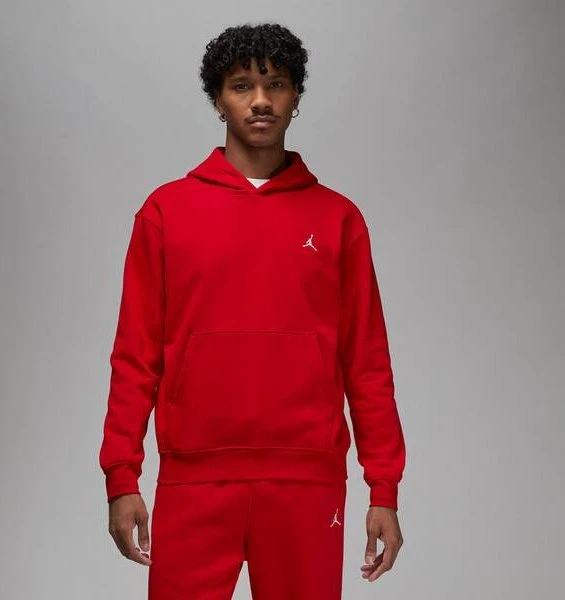 Nike Jordan Brooklyn Fleece Hoodie gym red/white