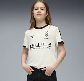 Puma Borussia Mönchengladbach 2025/2026 Heimtrikot kurzarm warm white/puma black (Junior)