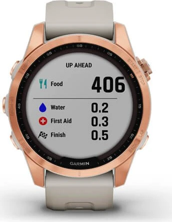 Garmin Fenix 7S Solar rose gold/light sand