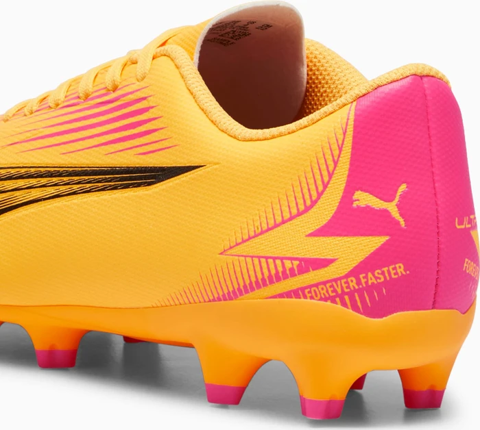 Puma Ultra Play FG/AG sun stream/puma black/sunset glow (Junior)