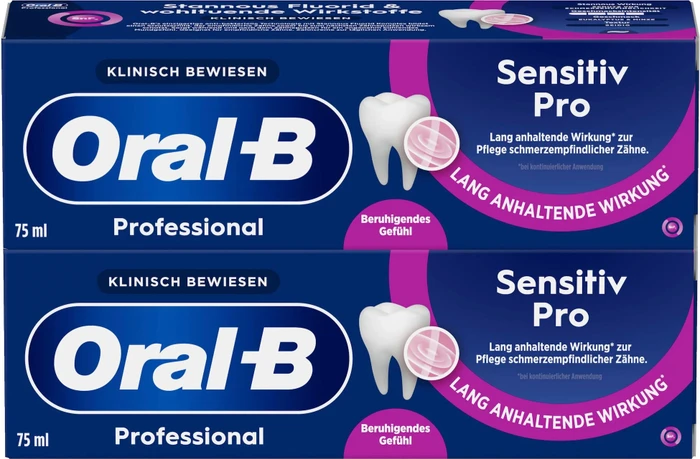 Oral-B Professional Sensitiv Pro Duo Zahncreme, 150ml (2x 75ml)