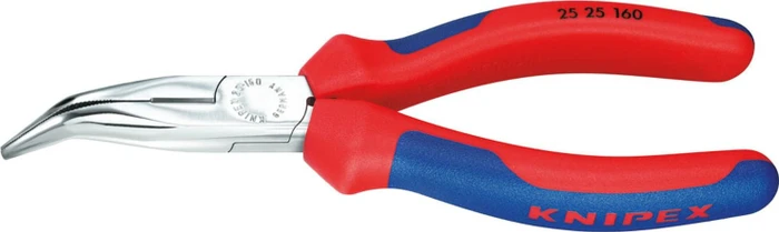 Knipex Flachrundzange mit Schneide, 16cm