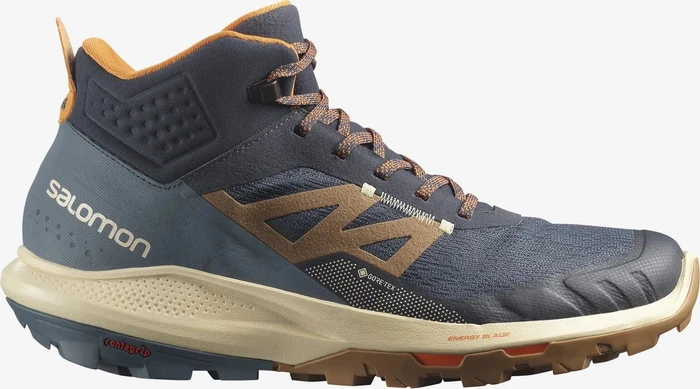 Salomon OUTpulse Mid GTX ebony/bleached sand/vibrant orange (Herren)