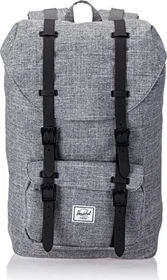 Herschel Little America raven crosshatch/black rubber